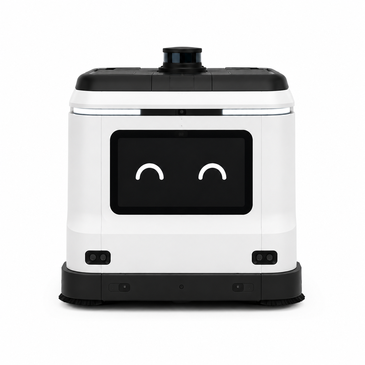 VacoRobot, вид строго спереди — расположение лидара и камер